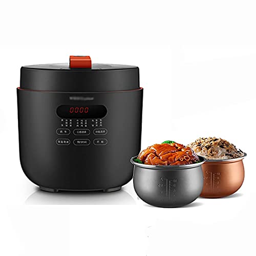 DFJU Reiskocher (5L) Multifunktions-Reiskocher für den Haushalt, Antihaft-Innentopf, 24-Stunden-Reservierung und…