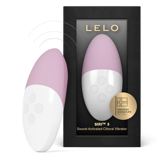 LELO SIRI 3 Petit Vibromasseur Féminin Activé par le Son, Doté de la Technologie SoundSense, Vibromasseurs Feminin Clitoridien et de 8 Modes de Plaisir (Soft Pink)
