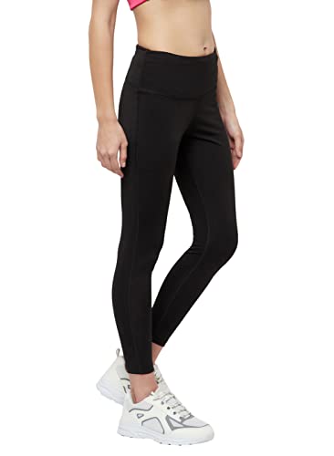 Image of TRUEREVO Sports Leggings for Women-Stretch Dryfit High Waist 7 /8th Gymwear Pants with Back Zipper Pocket-Quick Dry Activewear-Training Tights- for Yoga, Sports, Gym, Workout and Running