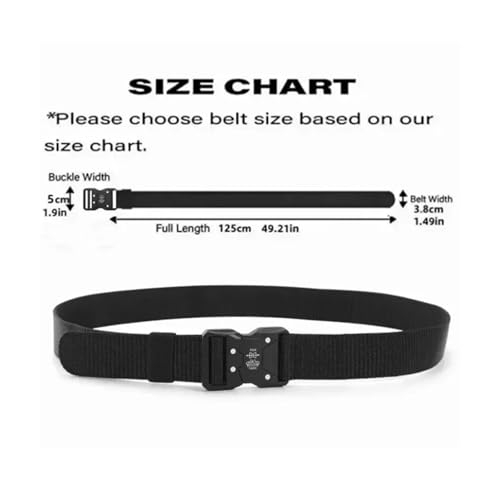 2PC Tactical Waist Belt - Durable Automatic Buckle, Perfect for Outdoor Adventures(Grey Black)3