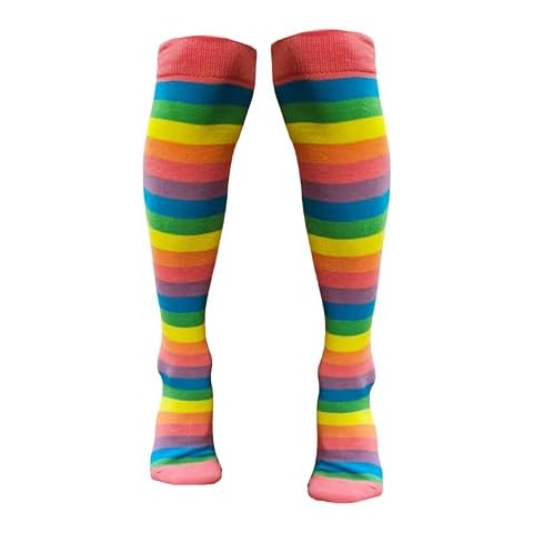 Colourful Baby World Rainbow Striped Knee Socks Cover