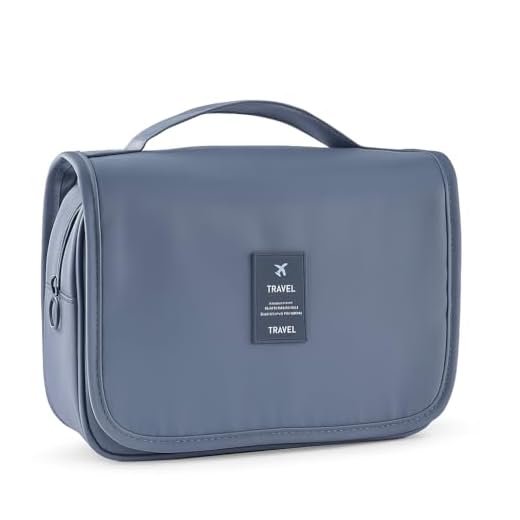 Necessaire de Viagem Portátil, Bolsos Internos, Fecho com Zíper, Gancho para Pendurar, Material Resistente à Água, Organizadora, CORES ALEATÓRIAS -SHACK