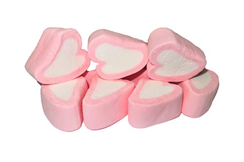Candy Shop Pink and White Heart Shaped Marshmallows - 2.2 lb. Bag - Thumbnail 2