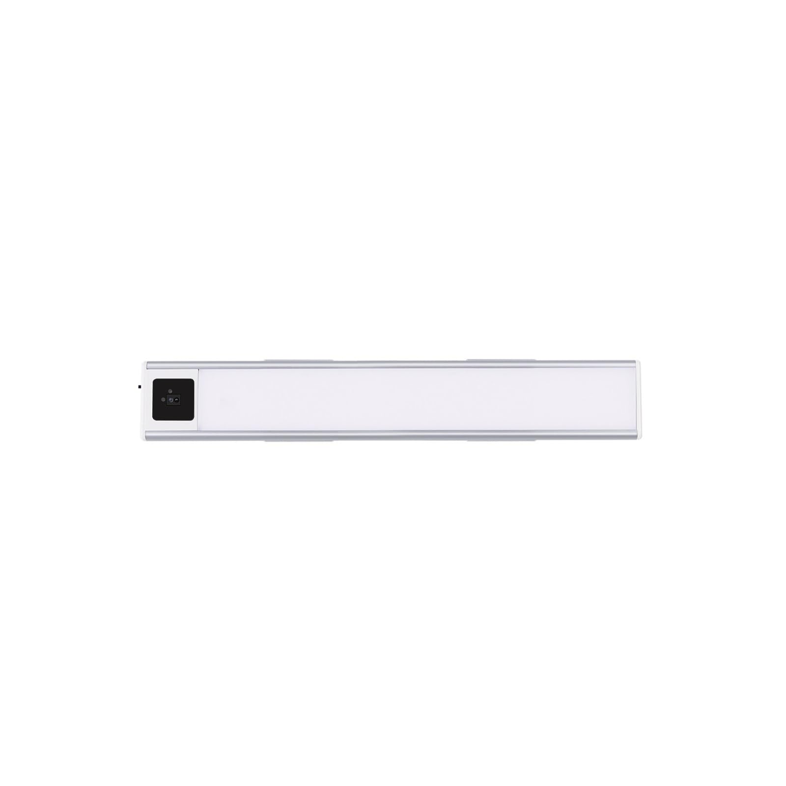 Luce Notturna A LED Sensore Di Spazzata Manuale Luci A USB Ricaricabile Cucina In Alluminio Nero Sotto Gli Armadi Illuminazione Rilevatore Di Movimento(Cold White Light,20CM_SILVER)