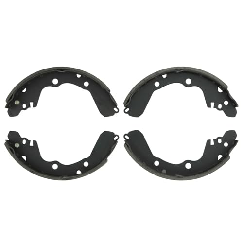 Image of Detroit Axle - Rear Brake Shoes for Dodge Avenger Stratus Chrysler Sebring | Eagle Talon Mitsubishi Eclipse Expo Galant, Semi-Metallic Brake Shoes Replacement