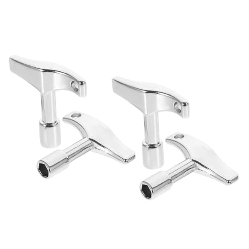 Toyvian Music Drum Key Set 4pcs Drum Tuner Key Tool Square Tips for Jazz Drums Universal Drum Wrench