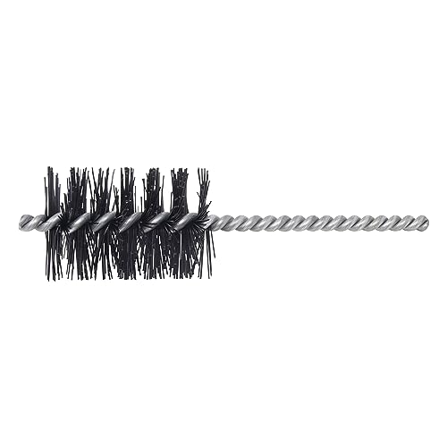 Image of Brush Research 83 Series Tube Brush-Cut For Power, 2.000 inch Brush Diameter, 6-12 Nylon .028 Wire Fill, 3 inch Brush Length, 7 inch Overall Length, Made in USA (Pack of 6)