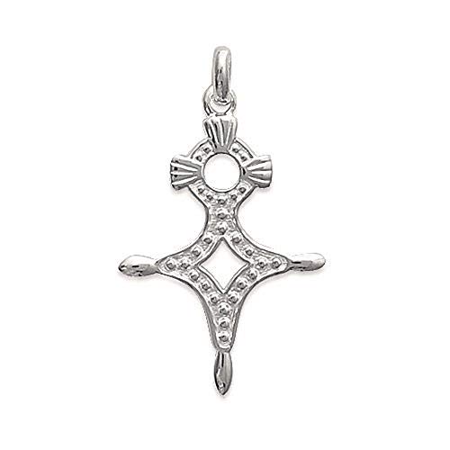 Croix touareg argent massif 925 pendentif talisman des nomades du désert