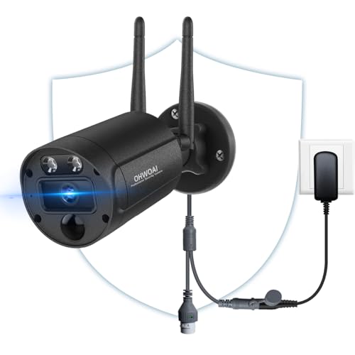 OHWOAI 《4K Ultra HD》Outdoor Wireless Expansion Camera for Security Systems, Home WiFi Video IP Surveillance Cameras