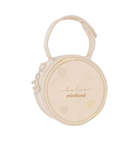 Miniland Pacipocket Vanille. Support de sucette étanche avec poignée suspendue. Collection Dolce.