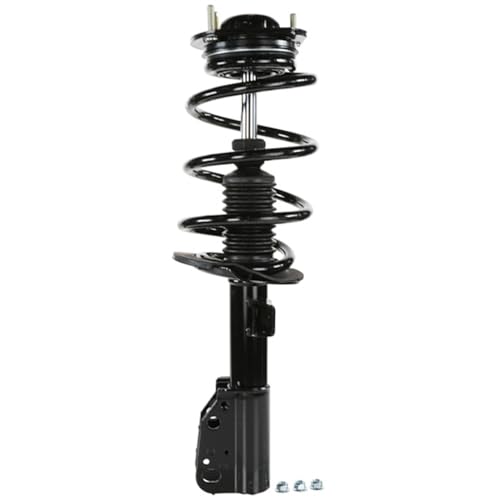 Image of Detroit Axle - Front Struts Rear Shocks for 13-16 GMC Acadia 13-17 Buick Enclave Chevy Traverse 2017 Acadia Limited, 2 Struts with Coil Spring Assembly 2 Shock Absorbers Assembly Replacement