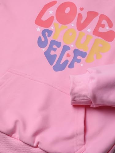 Image of WELAKEN Cotton Hoodie Sweatshirt for Girls Kids & Teens Long Sleeve Pullover with Kangaroo Pocket