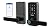 DESLOC B200L Fingerprint Smart Lock with Handle, Keyless Entry Door Locks, App Control, Touchscreen Keypad, 100 PIN Codes, Auto-Lock, 12-Month Battery, Emergency Power Port, IP54 (Black)