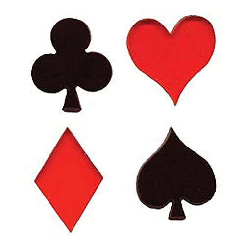 Playing Card Suit Fusible Pre-Cut 4 Piece Set - 90 Coe
