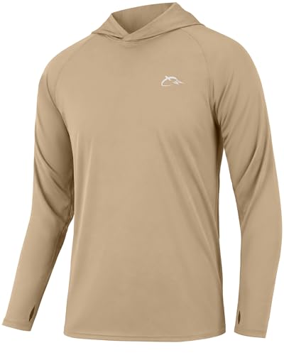 Image of FISHEAL Men's Camo Fishing Hoodie, UPF 50+ Long Sleeve Sun Protection Shirt