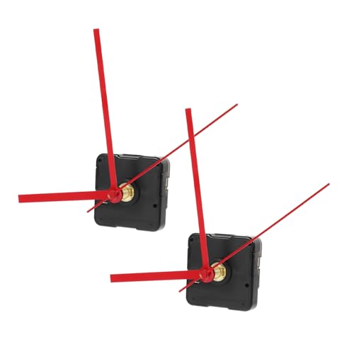 FUTUREORYY 2 piezas Mecanismo Reloj Silencioso con Movimiento de Cuarzo Accesorios para Reloj de Pared DIY de Diseño Duradero y para Decoración Hogar