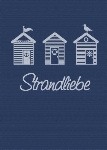 Ross Baumwolle Geschirrtuch Strandliebe Martitim Blau 50 x 70 cm