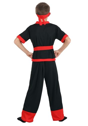 Disfraz de Ninja para Niños en Color Negro miniatura 5