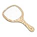 Produktbild Beaupretty Handkosmetikspiegel, Holzspiegel mit Griff Badezimmerspiegel Wandmontage mit Hakenloch für Hauptreise