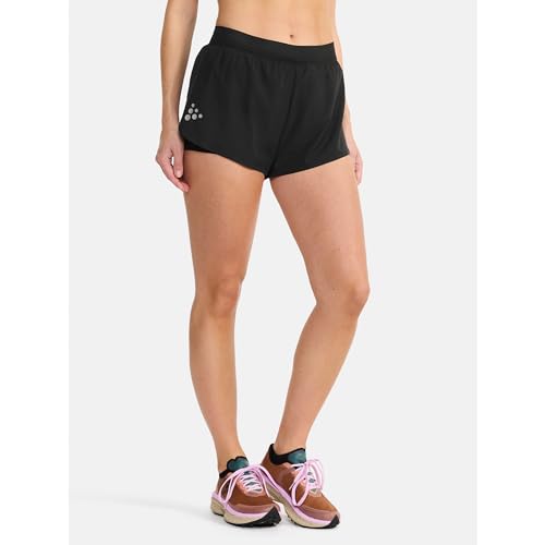 Craft Femme Pro Hypervent Split 2 Short de course évitant irritations et chaleur