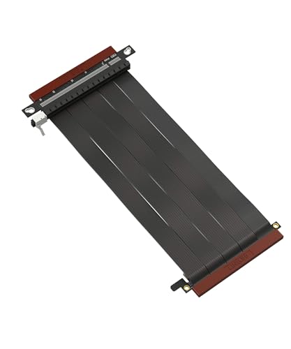 Image of LINKUP - Ultra PCIe 4.0 X16 Riser Cable (Reconditioned) [RTX4090 RX6950XT x570 B550 Z690 Tested] Shielded Vertical Mount Gaming PCI Express Gen4┃Dual Reverse Connectors (21cm / 8.25 inch) Designed for ITX
