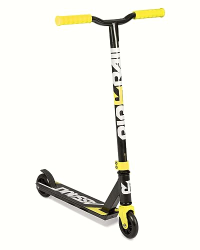Riprail Assault Stunt Scooter Finished in Black/Yellow with Alloy Deck and ABEC-7 Bearings