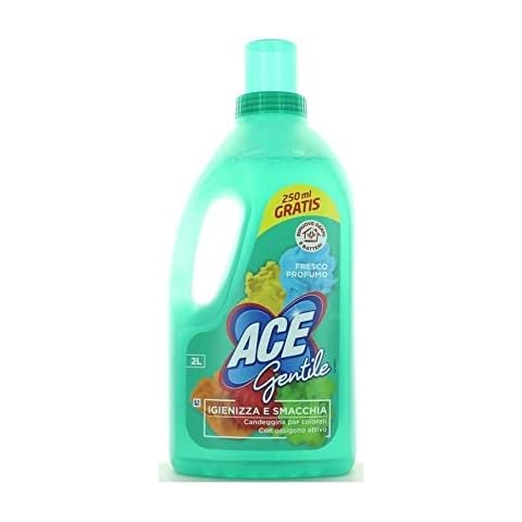 ACE Gentle - Fleckenentferner für farbige und empfindliche Stoffe, OXY-Color-Formel - 2 Liter Flasche, Weiß, 2 l, 2000 Cover