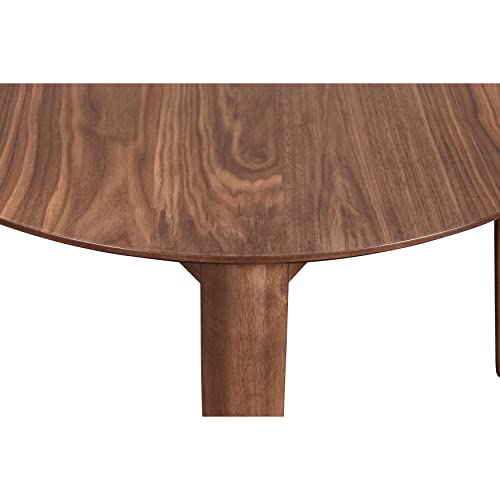 New Classic Furniture Oscar Corner Table, Walnut #TOP2
