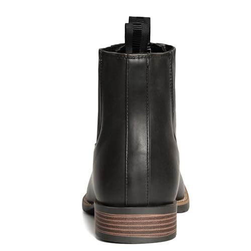 Image of Cowboy Boots For Men Square Toe Ankle Boots