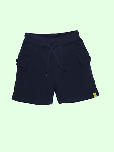 Image of KiddoPanti Boys 100% Cotton Knitted Above Knee Length Basic Cargo Shorts