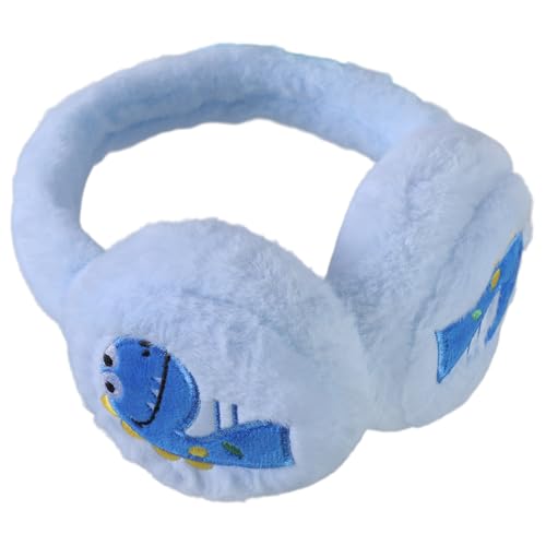 Dinosaur Plush Earmuffs Cartoon Pattern Ear Warmers Warm Winter Ear Protecting for Cold Weather