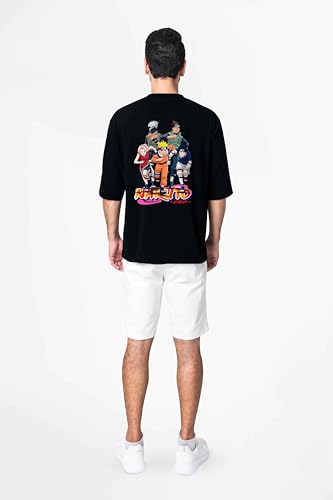 Image of Men's Teddy Oversized Printed Cotton Rich Round Neck Half Sleeves Tshirt