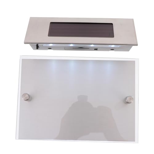 CLISPEED Lampada Solare da Muro con Numero Civico LED Luci per Esterni Crepuscolare Facile Installazione Materiali Resistenti e Sicuri