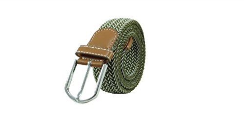 Image of The Tie Hub Unisex Stretchable Woven Fabric Belt | Adjustable, Hole-Free Design | Fits Up to 40 Inches Waist