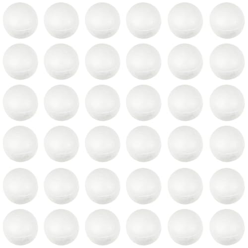 OUNONA 500 StüCk Weihnachtsbaumkugeln BastelbäLle Polystyrol Kugeln Weiß 1Cm Schaumstoff Kugeln BastelbäLle FüR Hochzeitsfeier Dekoration DIY WeihnachtsbäLle Und Kreative Handarbeiten