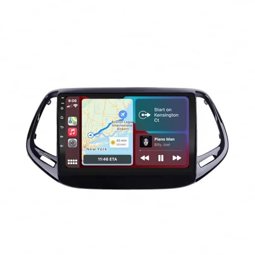 Radio coche 2 DIN para Jeep Compass 2017 2018 con pantalla táctil Carplay y Android Auto 2G+32G