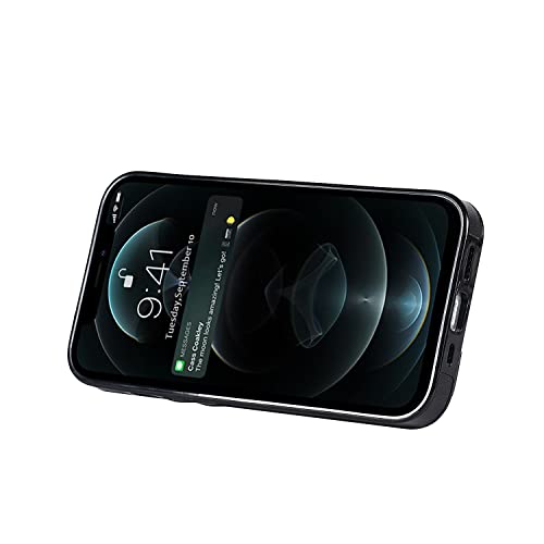 Housse iPhone 12 Pro Max cuir portefeuille étui protection avec sangle stand