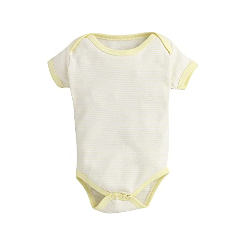 Image of POOJA BABY Cotton Baby Bodysuit Short Sleeve Half Romper Pack of 3 Soft & Comfortable for Kids Pack of 3