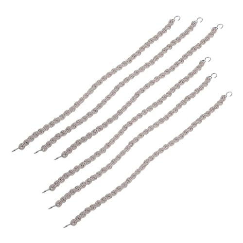 Kisangel Cycling Boot Bands 6 Pack Elastic Boot Straps Multi-Functional Blousing Garters Metal Hooks High Durability for Outdoor Use