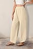 FREEOAK Linen Pants for Women Paperbag Black Fall ... #1