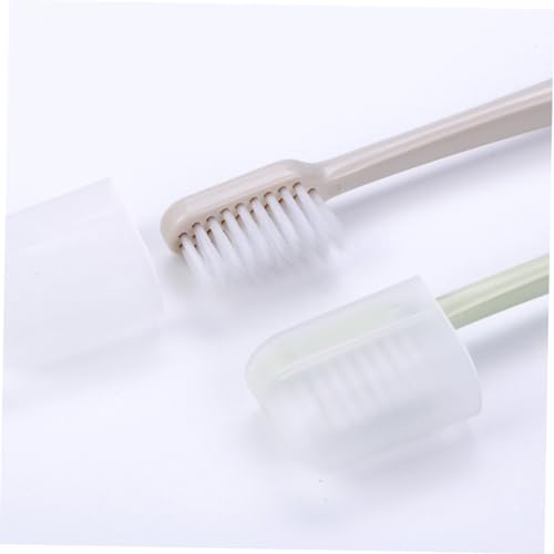 MOTHNUR 4 Stück Teiliges Borsten Zahnbürsten für Erwachsene Weiche Feine Borsten Blutungshemmend Ergonomischer Griff Effektive Reinigung von Verfärbungen durch Kaffee und Zufällige Farbe – Bild 4