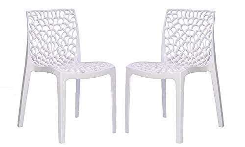 Supreme Web Plastic Chair (Milky White) - Set of 2-image-12