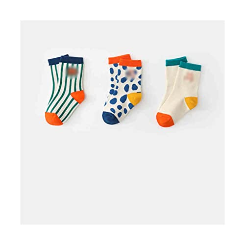 Hiking Socks Baby Socks Non Slip Grip Ankle Sock Autumn Boys Mid-Tube Socks for Boys Socks 3 Pairs Walking Socks