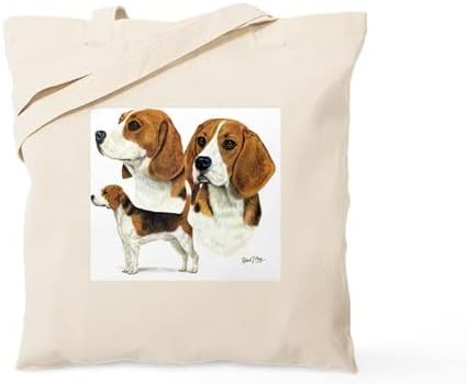 CafePress Beagle - Bolso de mano múltiple de lona natural bolsa de compras reutilizable
