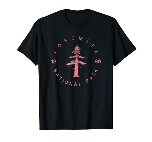Yosemite National Park Souvenir Hombres o Mujeres Diseño Vintage Camiseta