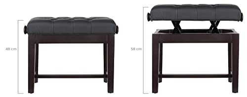 Classic Cantabile Banc de piano modèle X Bois de rose mat - Les Beatles, Paul McCartney, John Lennon, RIngo Starr, George Harrison Classic Cantabile Banc de piano modèle X Bois de rose mat – Image 3