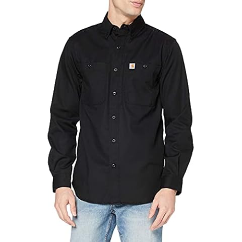 Carhartt Men's Rugged Professional Series Relaxed Fit Canvas Long Sleeve Work Shirt Cover