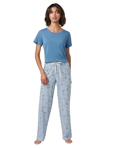 Image of HUE Women's Sleep and Lounge Pajama Separates, Late Summer & Fall Collection, Bright White Martini - Sleep Pant, X-Large