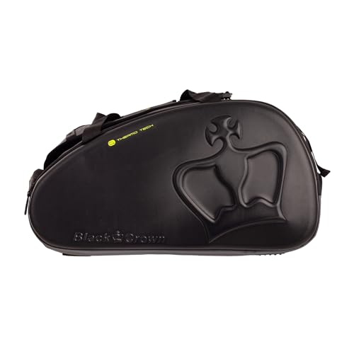 Paletero Black Crown Wonder Pro 2.0 Hard negro con compartimento para 2 palas