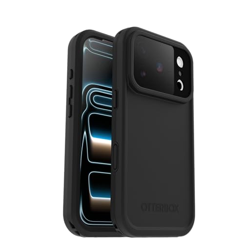 Image of OtterBox iPhone 17 Pro FRĒ Series Waterproof Case - Black - Waterproof iPhone Case up to 2 Meters, IP68, Phone Case for Swimming /Snorkeling